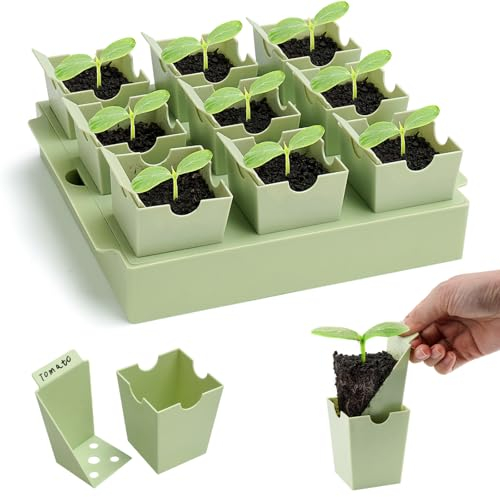 2.3 in Cells Extra-Thick Reusable Germination Kit Seed Starter Tray 