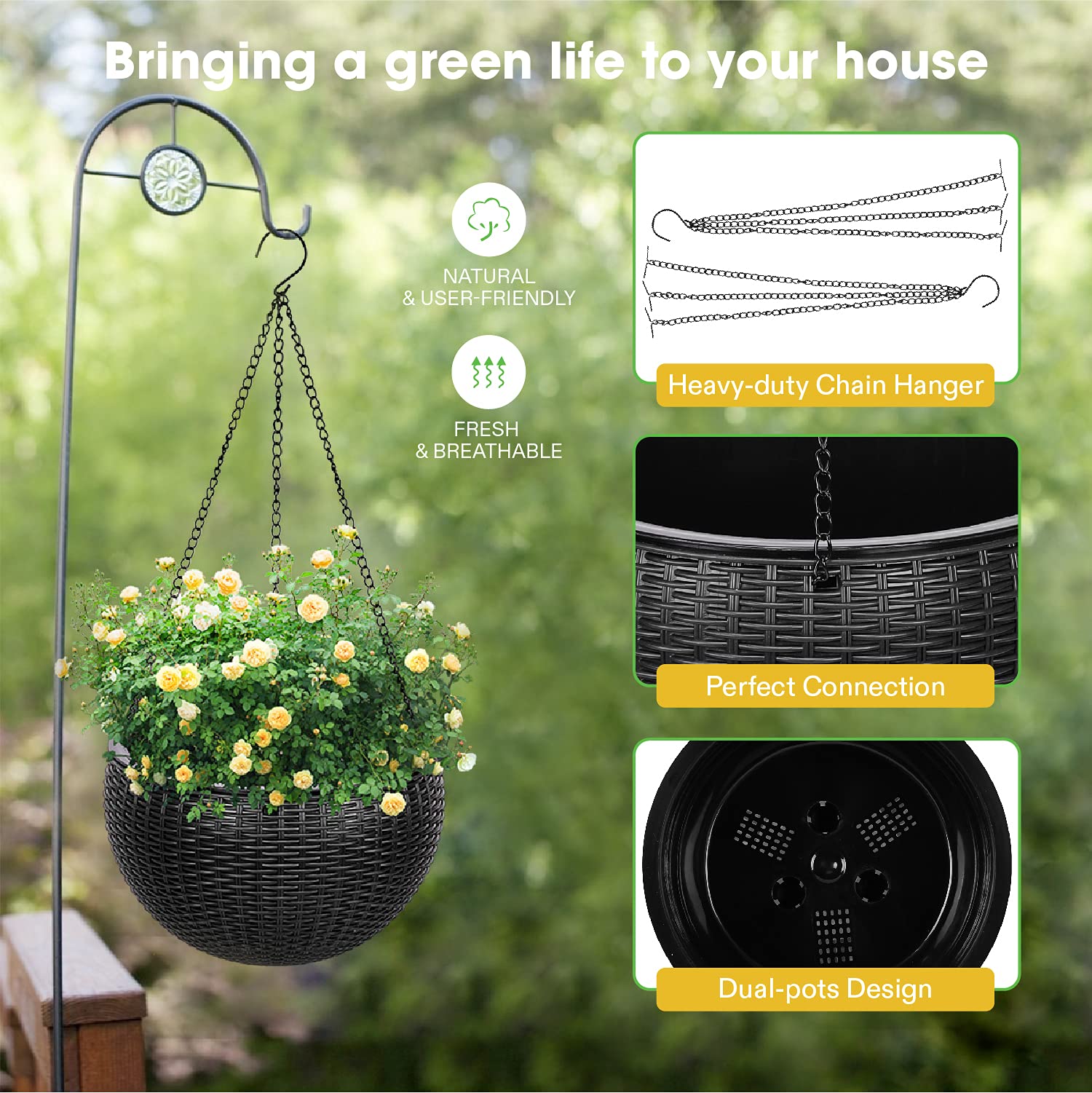 Hanging Planters Self Watering Hanging Basket Gt14563 1 Hantechn 3055