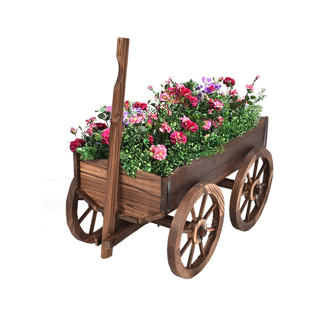 Wood Wagon Planter GT14579