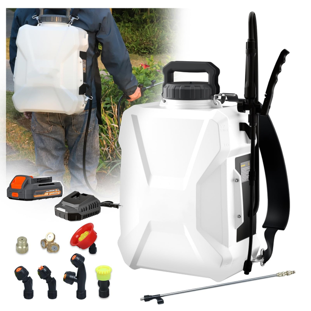 Spruzzatore a pompa compatibile con spruzzatore da giardino da 3 galloni con batteria da 20 V per spruzzare piante che innaffiano la pulizia delle erbacce