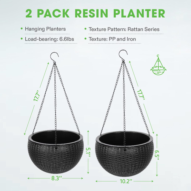 Hanging Planters Self Watering Hanging Basket GT14563-1